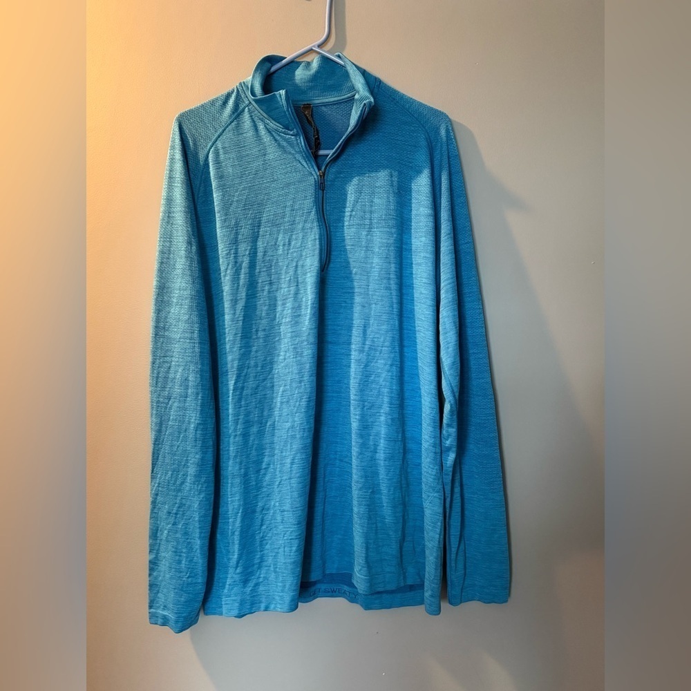 Lululemon Athletica Men's Sz XL Vent Tech 1/2 Zip Long Sleeve Top - Picture 2 of 6